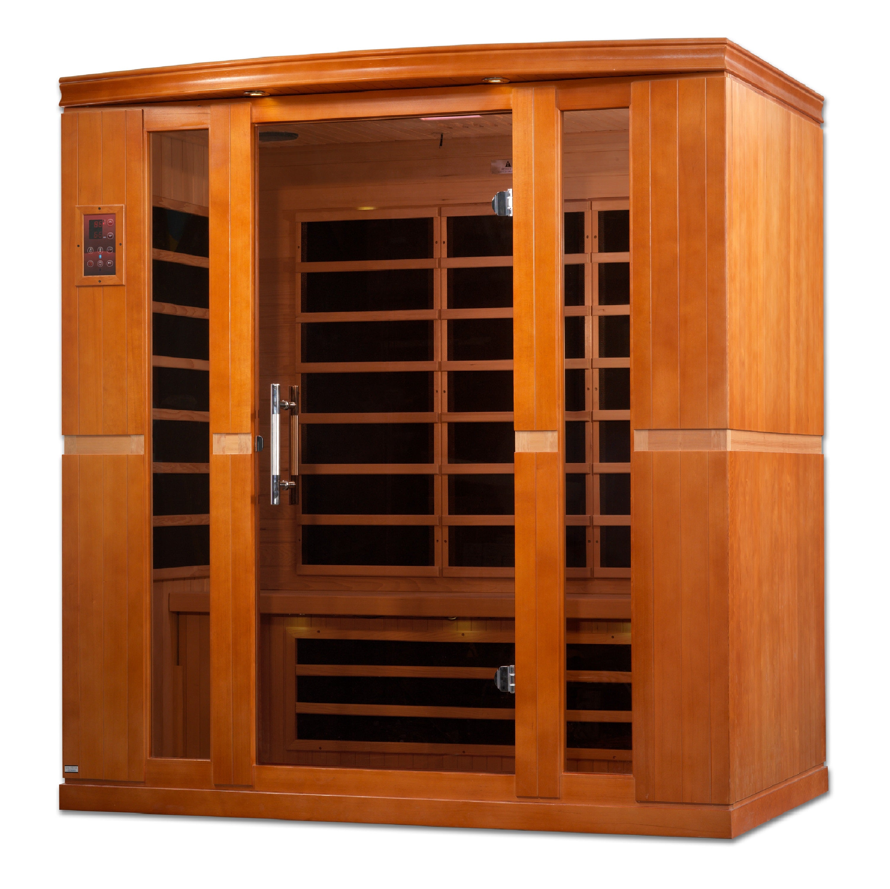 Dynamic Bergamo 4-Person Infrared Sauna – Low EMF, Canadian Hemlock (DYN-6440-01)
