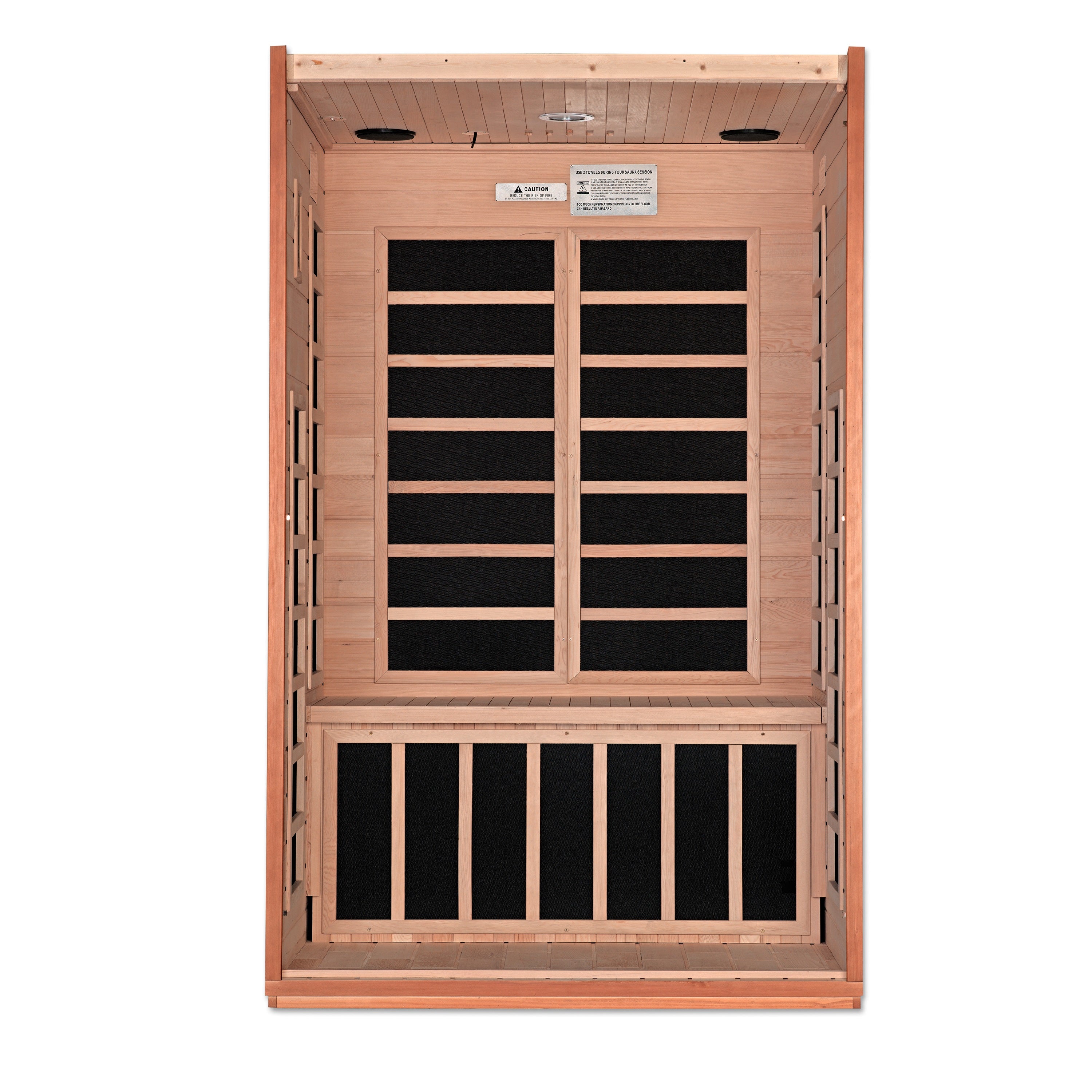 Golden Designs Cardoba Elite 2-Person Infrared Sauna – Ultra Low EMF (DYN-6203-01)