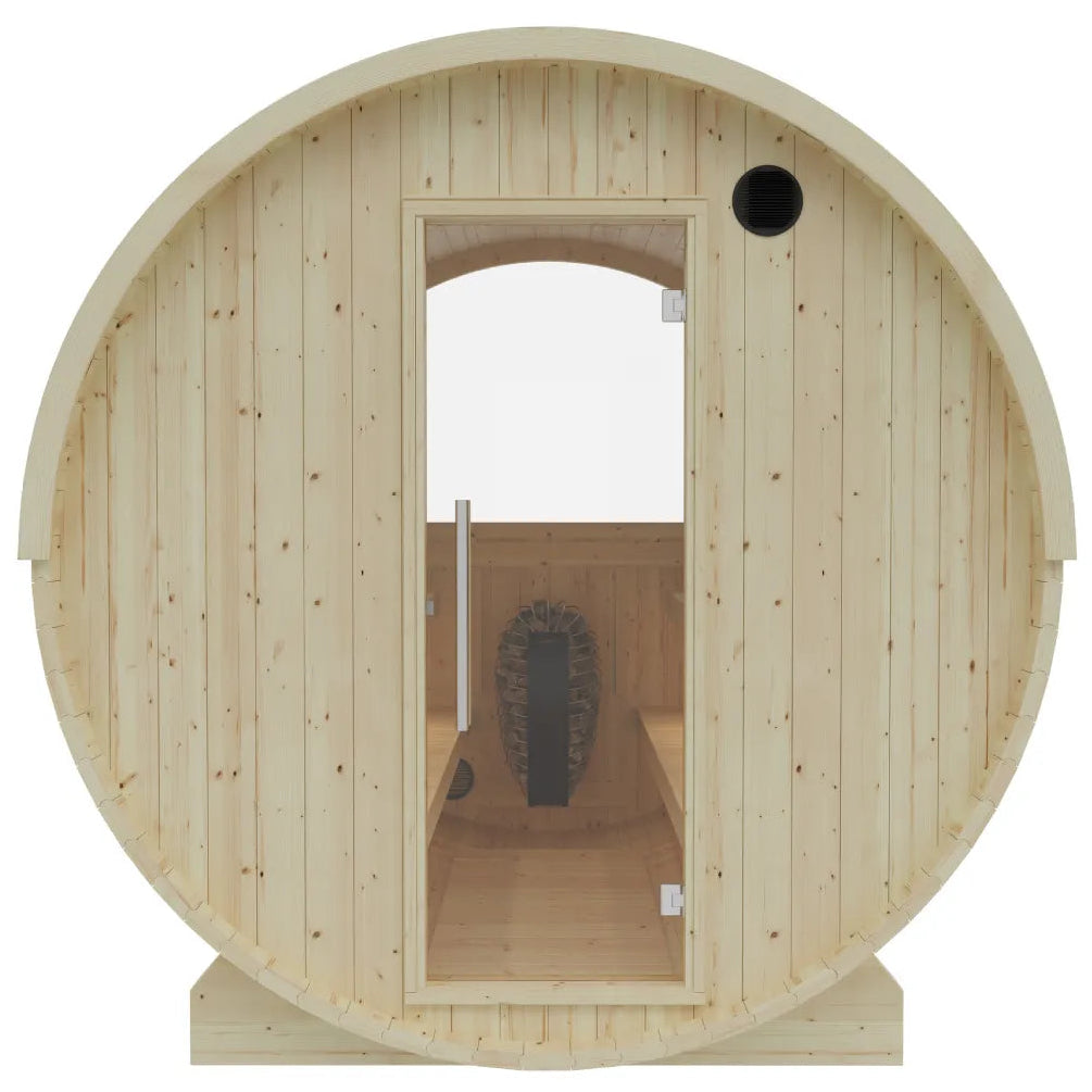 Vassa Finnish Barrel Sauna with WiFi Heater